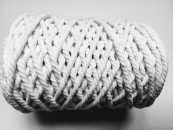 Makramé fonal (fehér) 3.5 mm